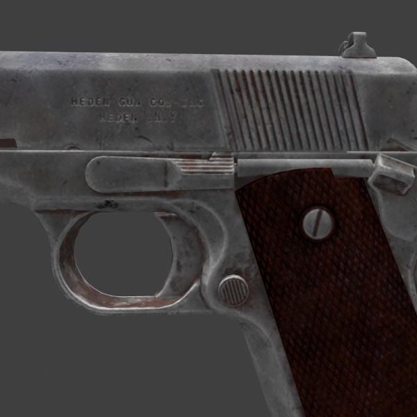 M1911-军事-VR/AR模型-3D城